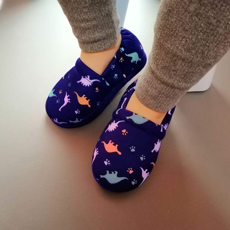 MIXIN Toddler Little Boys Kids Bedroom Non-Slip Slippers Blue Size 7 8 M - Image 2